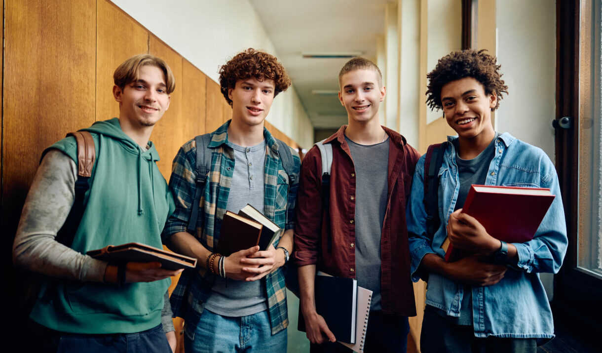 multiracial group of high school students in hallw 2024 01 10 15 56 38 utc